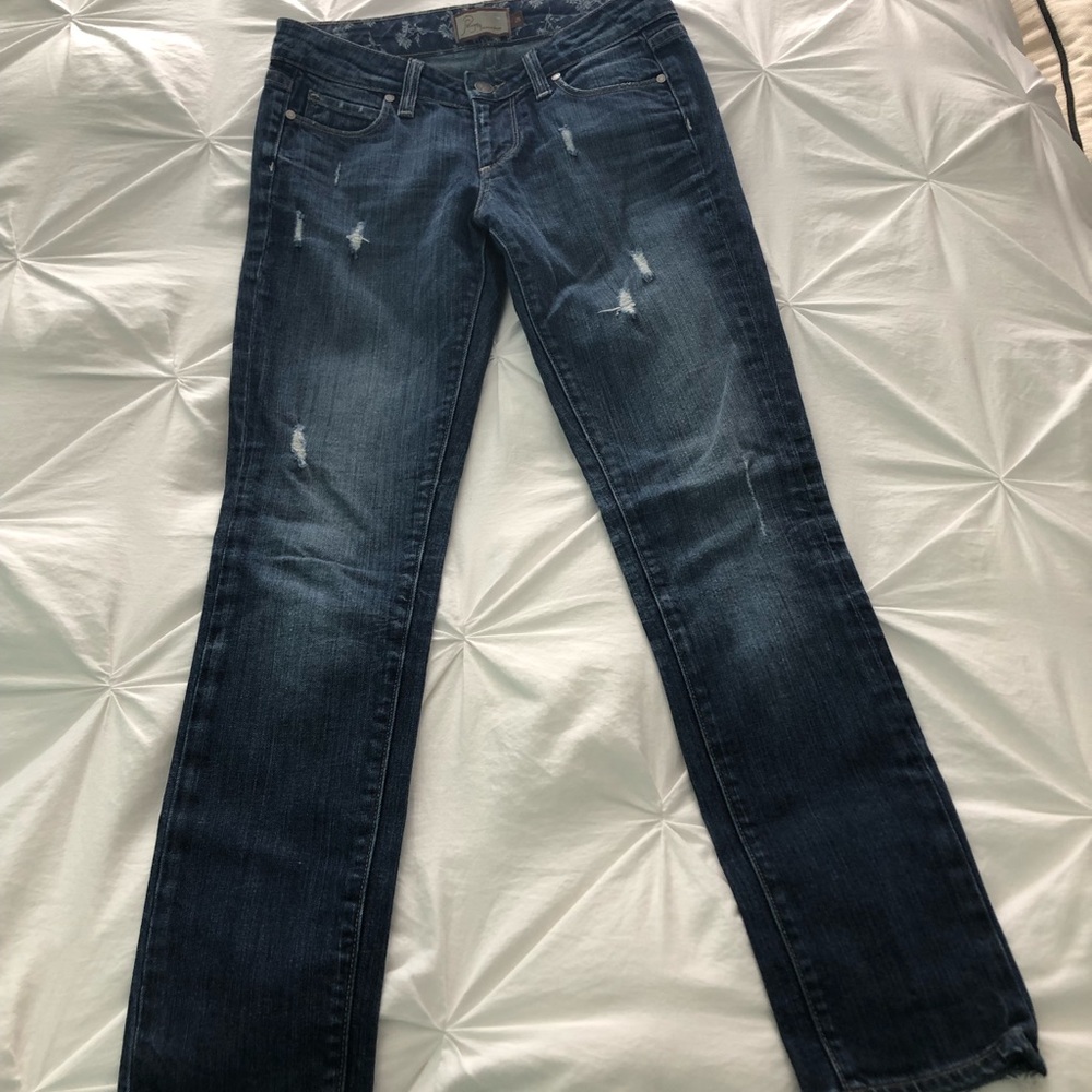 Paige women’s distressed jeans size 26. - Picture 2 of 7
